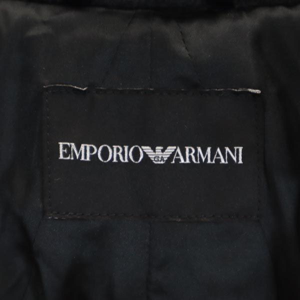 Emporio Armani Wool Blend Long Sleeve Volume Color Jacket 40 Gray Women Used