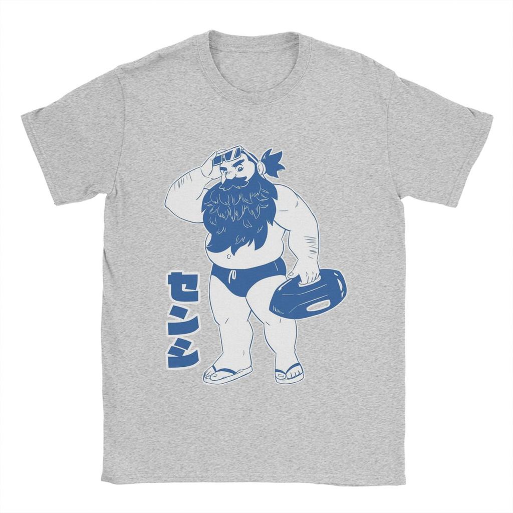 Senshi Dungeon Meshi Delicious In Dungeon Men's T Shirt Anime Awesome Tees Short Sleeve T-Shirts Pure Cotton Classic Clothing