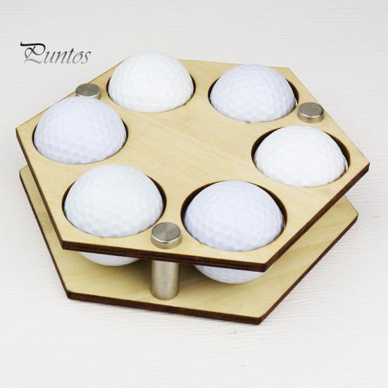 Wall Mount Golf Ball Holder Honeycomb Display Wooden Hexagonal Show Collector Stand Rack Decoration Enthusiasts Gift Easy to Install