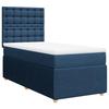 VidaXL Sommier à lattes de lit avec matelas Bleu 80x200 cm Tissu 3294203