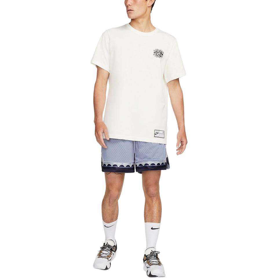 Nike Basketballshorts Herren Grau Blau Moderate Gerade Passform Hose dq5657-493