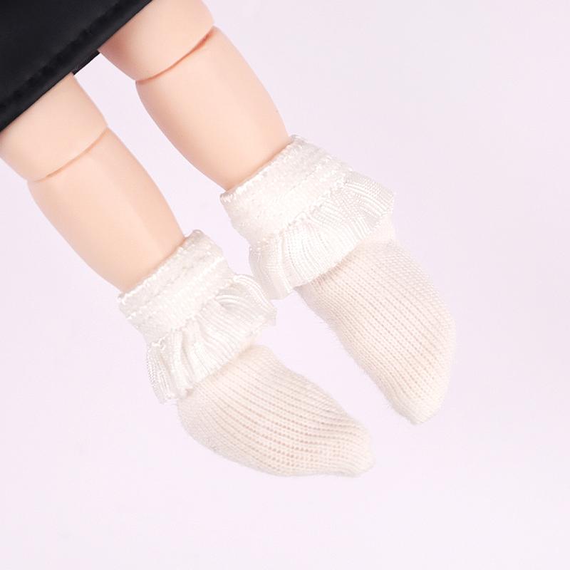 Latest Mini Cute Lace White Socks Doll White Socks Ob Short Sock for 1/12bjdobitsu11mollysob11 Doll Shoes Accessories Premium Quality