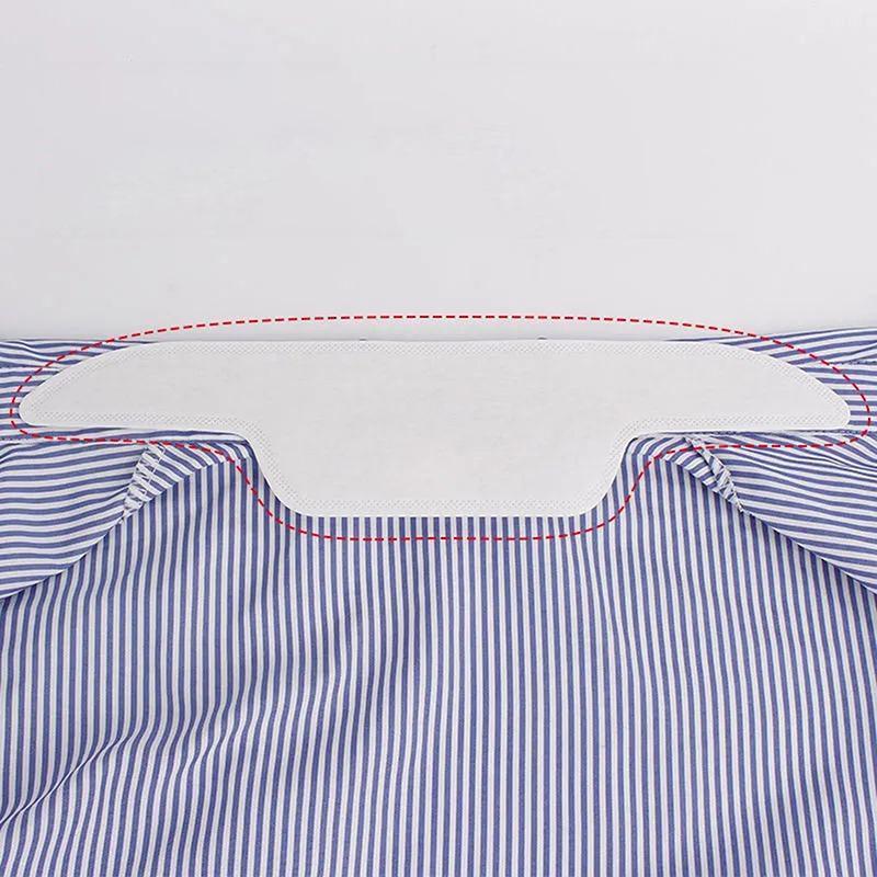 10 ks bílých samolepek proti špinavému potu, jednorázové deodoranty na límec košile, unisex samolepky, absorbující pot, anti-potní podložka