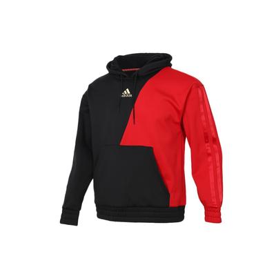 Seria CNY Bluza z kapturem z długim rękawem Męskie topy Czarny Czerwony GN5366