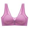 Front-clasp Large Size Steel-free Push-up Bra with Thin Molded Cups