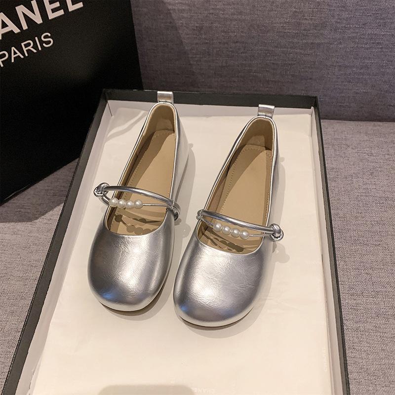 

Flat-bottomed fairy wind gentle single shoes female summer 2025 new versatile skirt evening shoes one pedal Doudou shoes 35