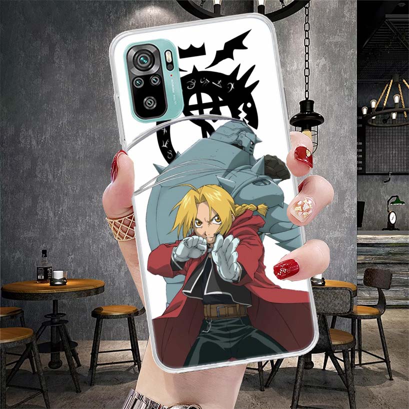 Fullmetal Alchemist Anime Soft Phone Case For Xiaomi Redmi Note 15 14 14S 13 12 Pro Plus 12S 11 11S 11E 10 10S 11T 5G Fundas Coq