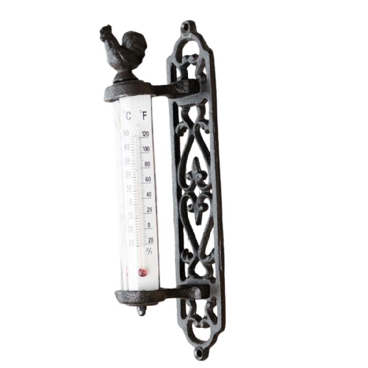 Rust Resistant Retro Temperature Display Weather Monitoring Device Metal Temperature Gauges Tool for Various Locations