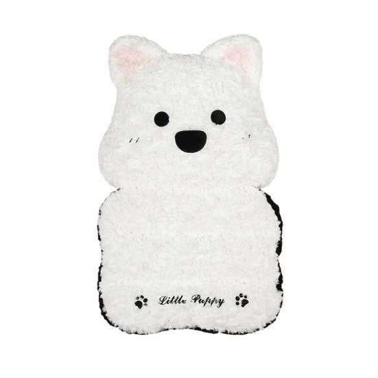 Car Seat Cushion Cat And Dog Plush Seating Cushion 2-in-1 Seat & Back Support with Non-Slip Bottom Thick Winter Warm Padding for Office Gaming Home