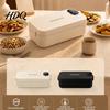 Portable Heating Meal Box for School 900ML USB Rechargeable Heated Lunch Box 304 Stainless Steel Liner Electric Bento Leakproof Students with