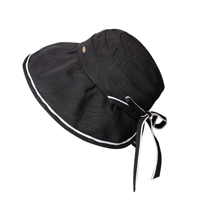 Summer new big brim sunshade sun hat foldable bucket hat summer women UV protection