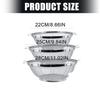 Premium Stainless Steels Strainer Basket For Efficient Draining And Washing Colander with Handle For Kitchen Use