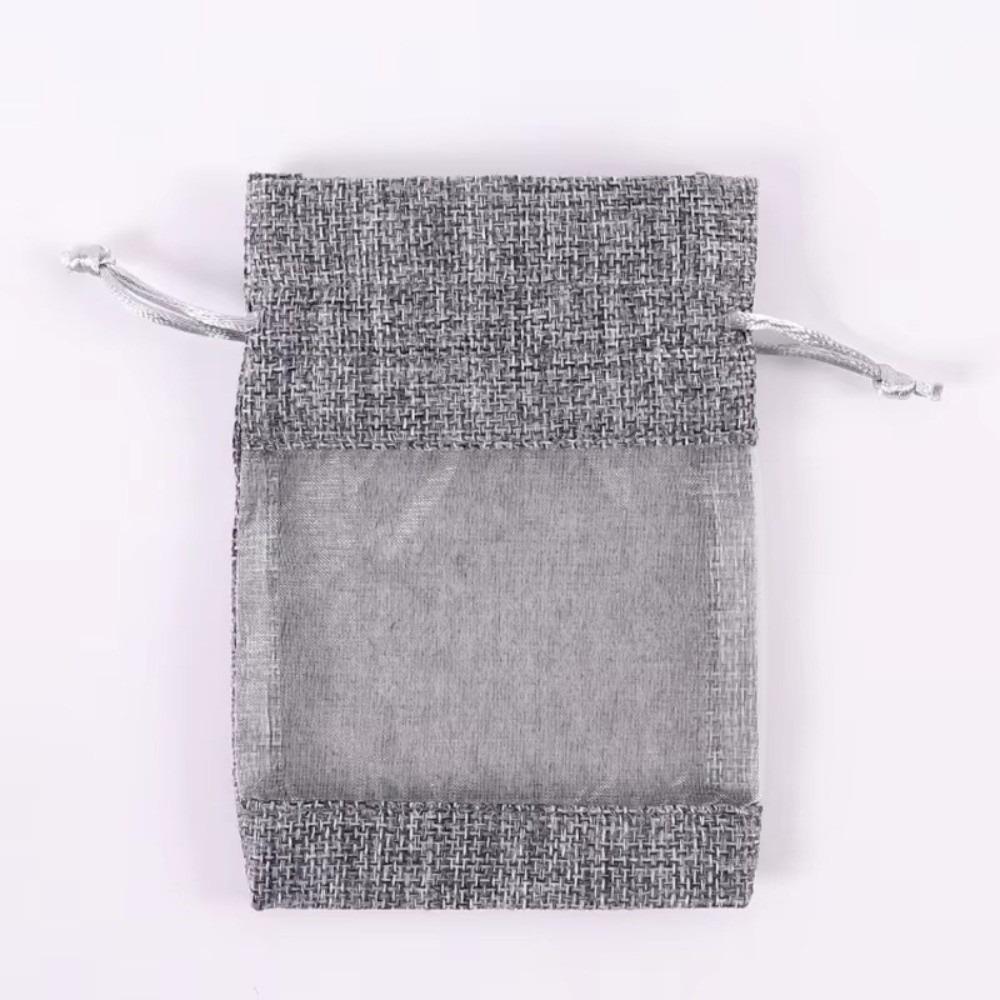 1/10PCS Washable Storage Bags Cotton Linen Burlap Gift Bags Gift Drawstring Bags For Gift Giving