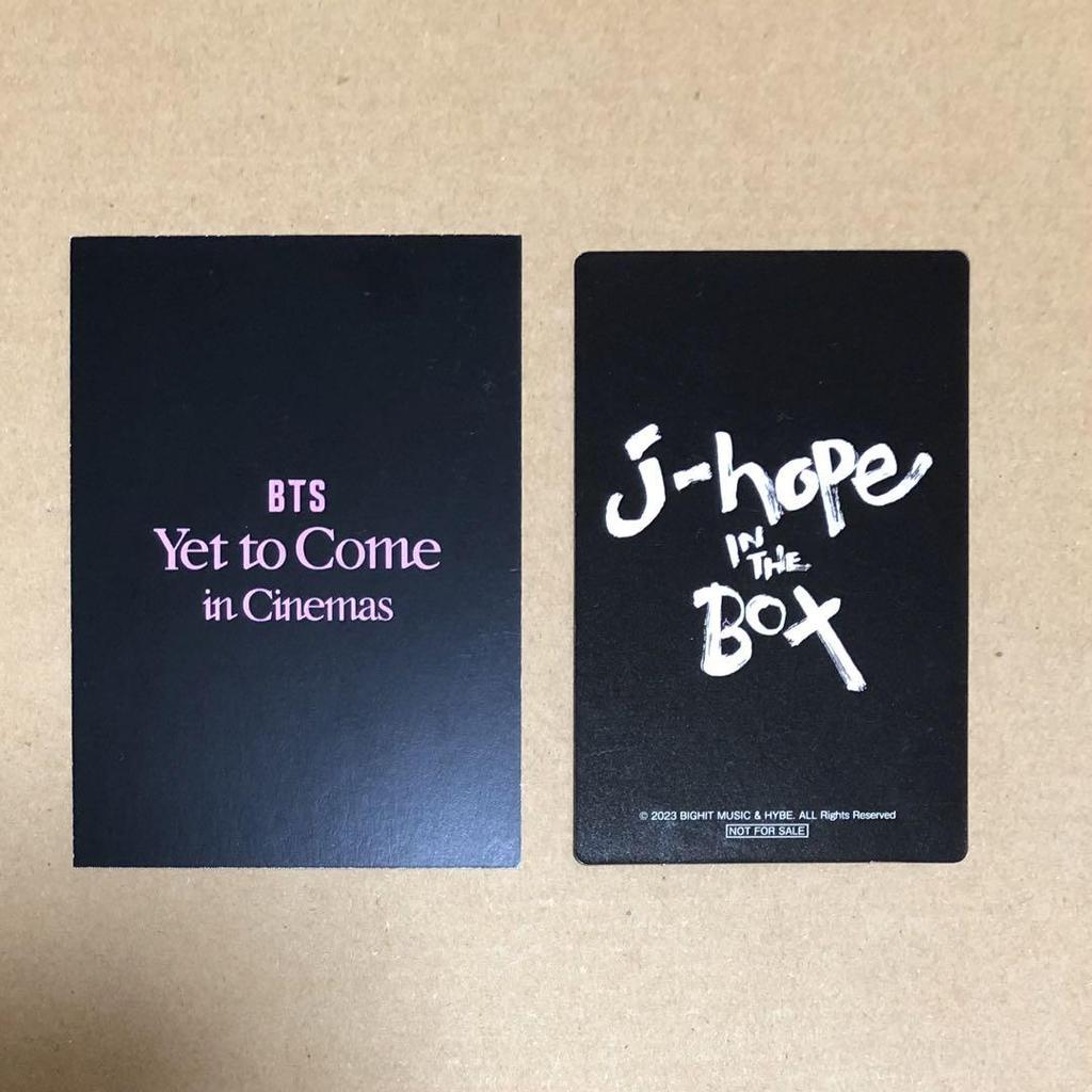 [USED] BTS Movie Yet To Come J-Hope IN THE BOX Bonus