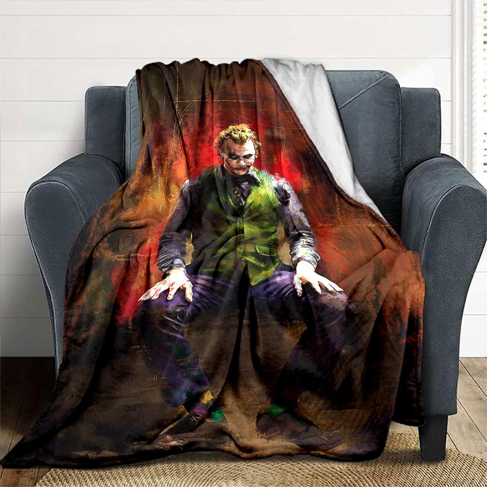 Joker'S Transformation Flannel Blanket Super Soft Warm Cozy Blanket For Sofa Bed Office Travel Allseason Home Decor Gift