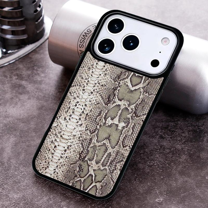 Cobra Python Snake Skin Phone Case For iPhone 17 16 15 14 13 12 11 Pro Max Plus 17Air Soft Silicone Cover