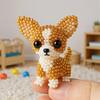 3D Animal Ornament Sewing Set 3D Animals Bead Craft Kit 3D Animal Dog Shape Bead Embroidery Set for Crafting Enthusiasts Girls