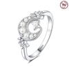 New 925 Simple Silver Serpentine Twist Ring Zircon Rings For Women Lucky Wedding Engagement Jewelry Gifts