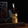 Retro Bamboo Pen Holder: Multi-functional Desktop Organizer & Business Gift, Inspired by the Four Treasures of the Study.