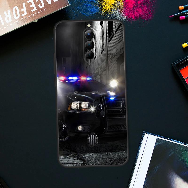 Police Car Case For ZTE Nubia Red Magic 9 8 8S Pro Plus RedMagic 6 7 Pro 6S 7S Pro 5S 6R 5G Back Cover