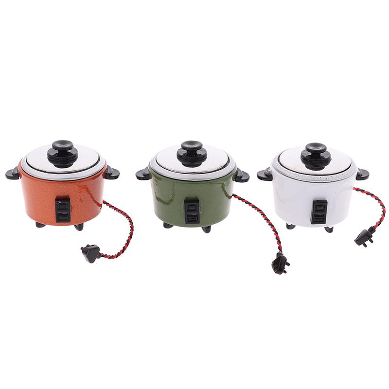 1Pc 1:12 Dollhouse Miniature Rice Cooker Kitchen Accessories Decoration Toy