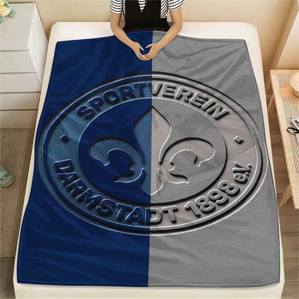1pz Coperta in Flanella con Stampa SV Darmstadt 98, Alta qualità Confortevole per Tutte le Stagioni, Arredamento per la Casa, Calore e Comfort, Perfetta per Regali di Natale91