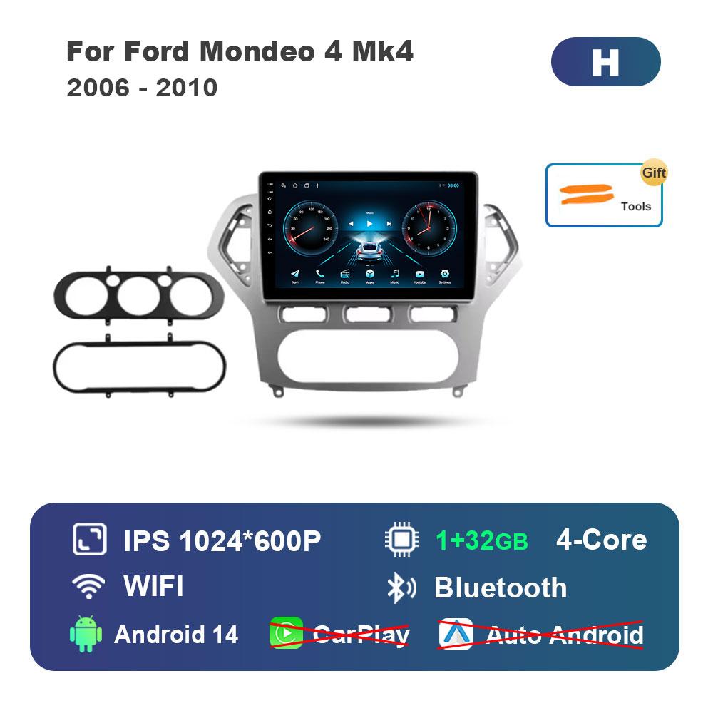 

Android 14 Intelligent System Car Radio Multimedia Player for Ford Mondeo 4 Mk4 2006 - 2010 Touch Screen 4G WiFi BT GPS Navi