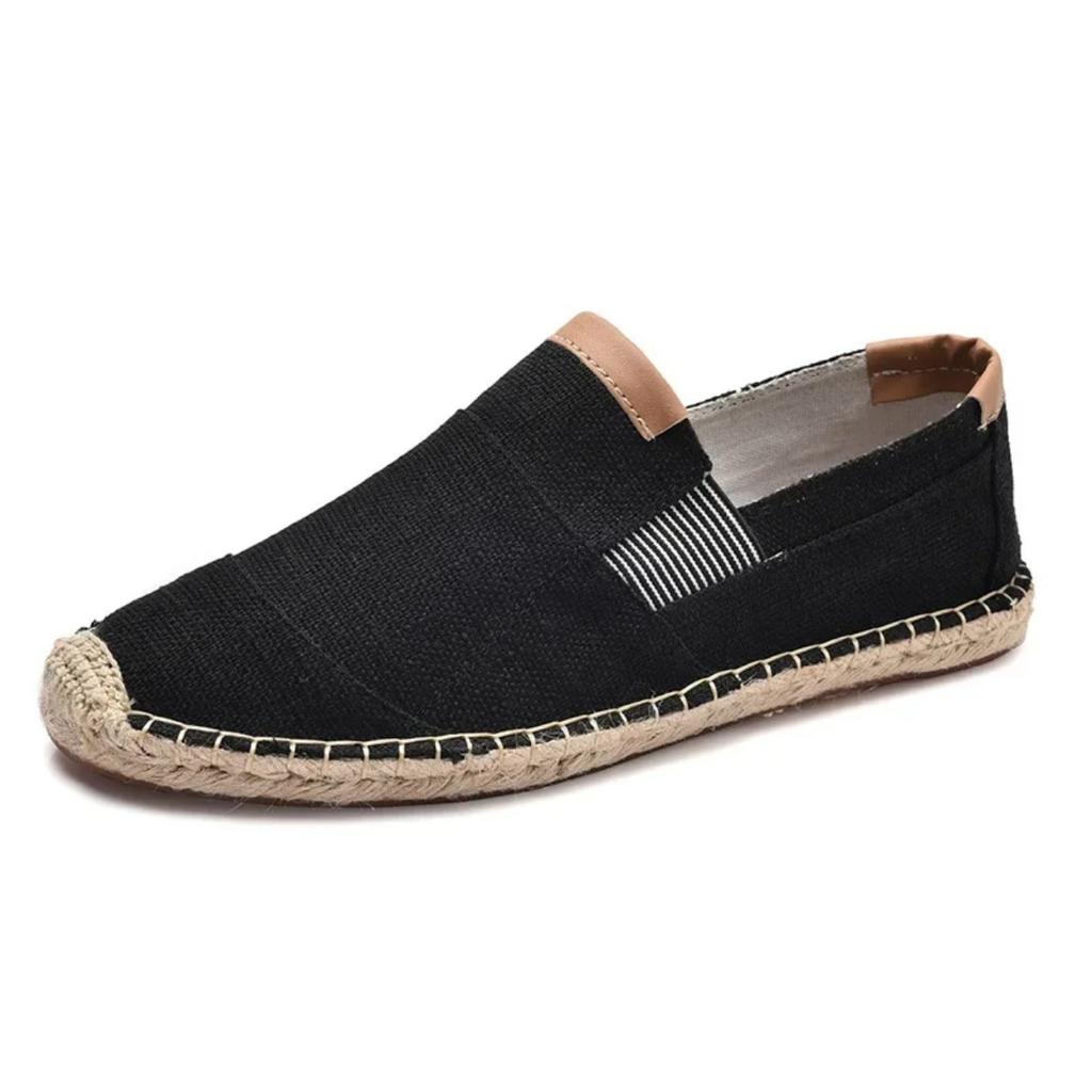 Mens Shoes Casual Male Breathable Canvas Shoes Men Chinese Fashion 2025 Soft Slip On Espadrilles For Men Loafers Driving Shoes