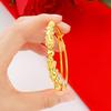 Elegant Chinese Style Electroplated Double Pixiu Bracelet - Women's Classic Luck-Turning Push-Pull Jewelry