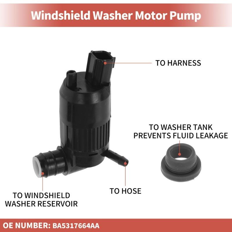 BA5317664AA Windshield Washer Pump W/Grommet for Ford Ranger Lincoln MKZ Mondeo Taurus EVOS F-150