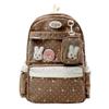 Schoolbag Polka Dot Backpack Female College Wind Large Capacity Two-dimensional Double Shoulder Transparent Pain Bag Backpack Student School Bag 