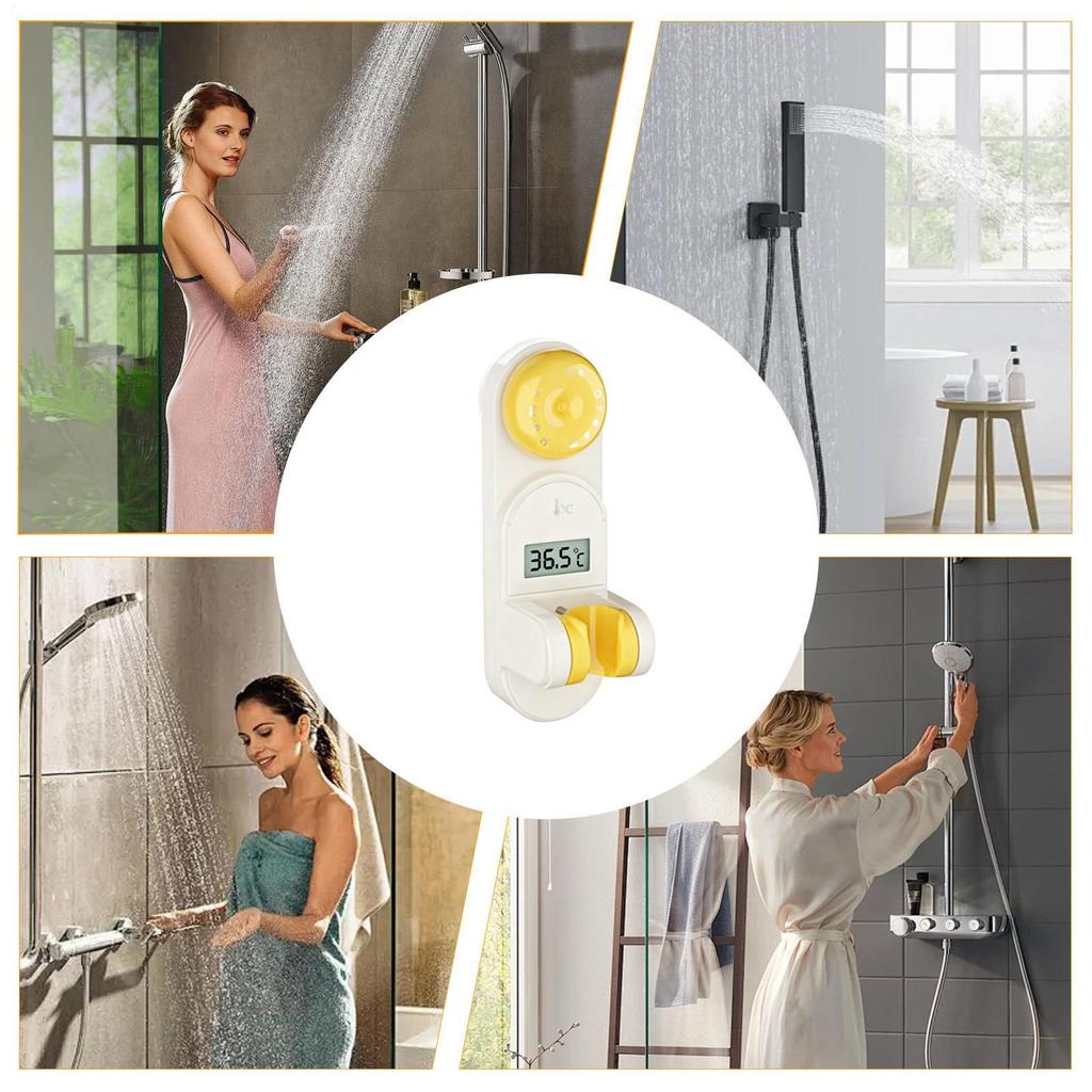 Držák na sprchovou hlavici Nastavitelný přísavný držák Sprchová tyč Nástěnný stojan Pro koupelnu Domácnost Obytný vůz Toaleta Byt Komerční