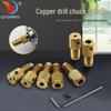 Adjustable Copper Drill Chuck for Mini Electric & DIY Grinders, Spindle M8/M7, Self-Tightening Design
