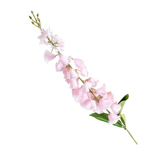 Artificial Lily of The Valley Faux Bell Orchid Bouquet with Long Stem for Vase Home Garden Wedding Party Table Centerpiece