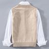 Gilet senza maniche in maglia spessa con scollo a V da uomo