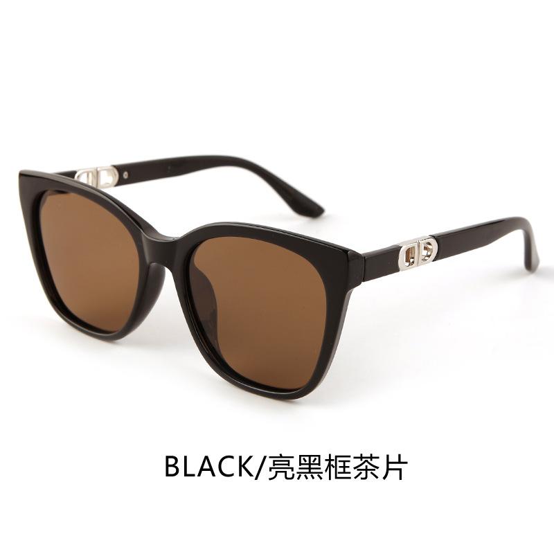 Korean-style oversized sunglasses for women, with a sophisticated look that makes the face appear smaller, offering UV protection and sunshade for