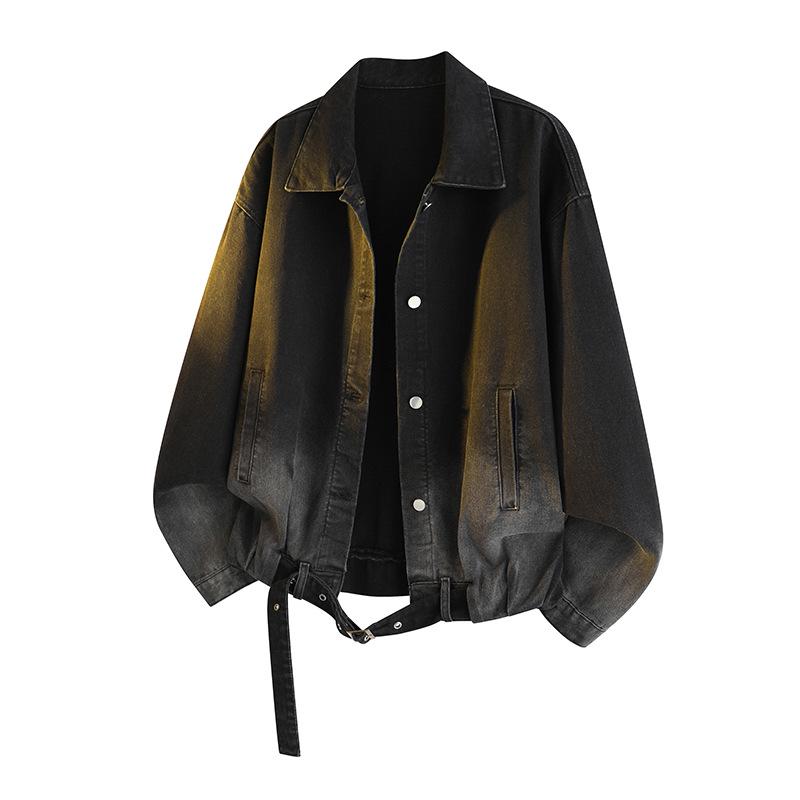 High Street Fashion Washed Denim Jacket – Stylish, Versatile, and Loose Fit