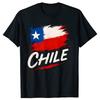Funny Chile Chilean Flag T Shirts Unisex Women Casual Cotton Humor Streetwear Tee Shirt Short Sleeve Unisex Loose Crewneck Clothing