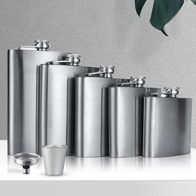 1 4 5 6 7 8Oz Portable Mini Stainless Steel Liquor Hip Flask For Alcohol Bottle Travel Whiskey Bottle Mug Flask
