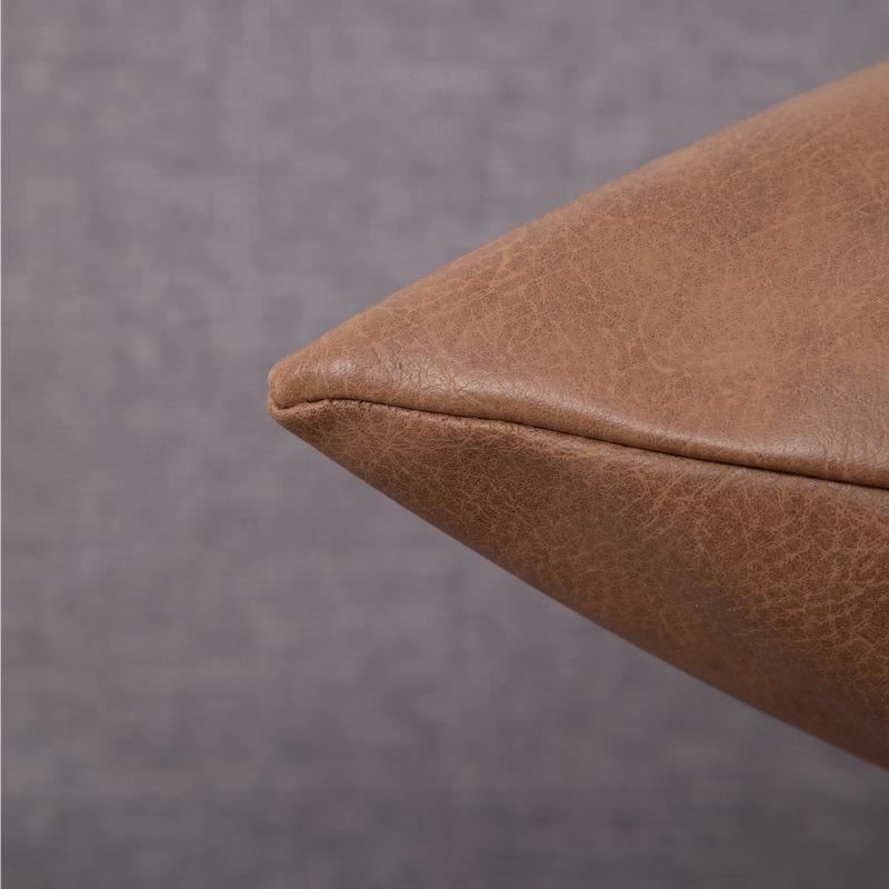 Leather Throw Retro Pillow Luxury Solid Color Cushion For Sofa And Backrest Perfect For Christmas Decor