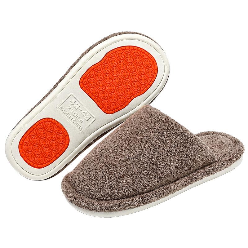 Cotton slippers 2025 new autumn and winter non-slip, cold-proof and warm indoor home cotton shoes couple silent cotton mop