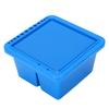 Artist Brush Basin Multifunction Small Square Paint Tub Pot with Holder Art Supplies