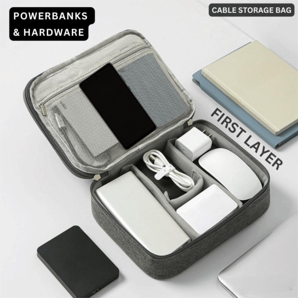 Dust-proof Digital Storage Bag Zipper Digital Accessories Bag Charger Storage Bag  Travel