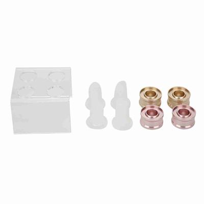 Moule à Rouge à Lèvres DIY 12,1 MM en Silicone Baume Fait Maison Moule à Lèvres Cercle Kit d'Outil d'Artisanat 02