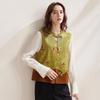 Women's New Chinese Style Mulberry Silk Jacquard Vest