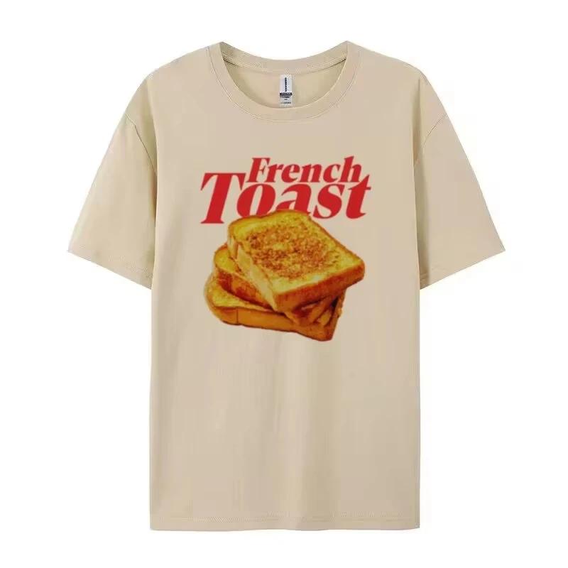 French toast graphic Tshirt casual retro breakfast Tshirt trendy streetwear top cute food TshirtUnisexs fashion clothingY2K