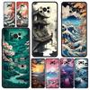 Phone Case For Xiaomi Poco X6 X5 X4 Pro 5G X3 NFC F5 F4 M5 M4 M3 F3 GT C51 C50 C55 Soft Silicone Black Cover Japanese Landscape