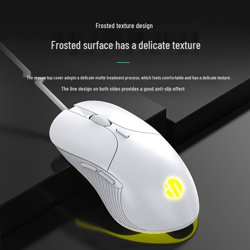INPHIC B1 Silent Gaming Mouse, Wired, 6 Programmable Buttons, 8800 DPI, Luminous Design, Free Shipping