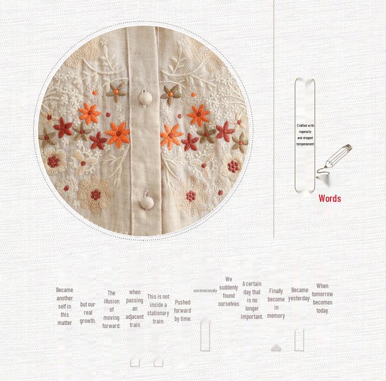 Retro Embroidered Organza Patchwork V-Neck Shirt for Women - Summer Mid-Sleeve Trendy Top