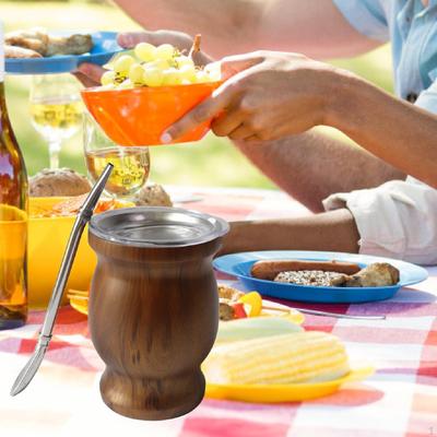 Kubek do Yerba Mate 8 uncji Prezenty Przenośny Zestaw Tykwy Zestaw do Herbaty Kubek/tykwa